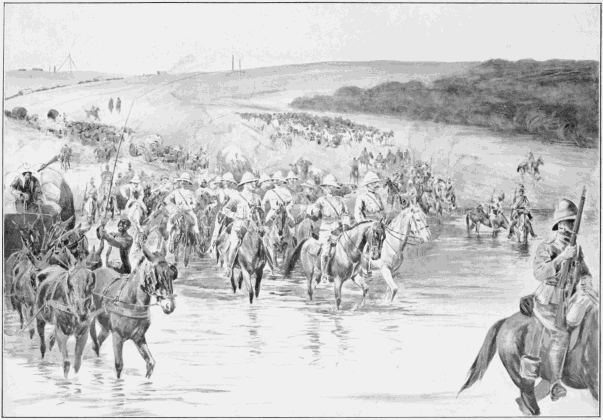 LORD ROBERTS AND HIS ARMY CROSSING THE VAAL RIVER