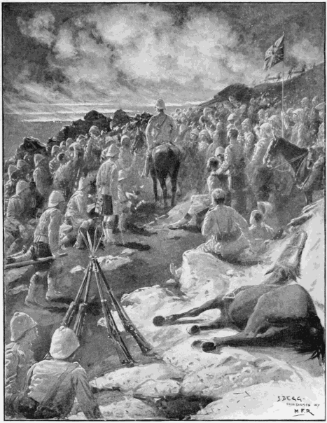 GENERAL IAN HAMILTON THANKING THE GORDONS FOR THEIR ATTACK
AT THE BATTLE OF DOORNKOP