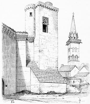 Castle, and Church of San Pedro, Olite.