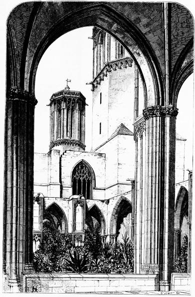 No. 38.

BARCELONA CATHEDRAL

VIEW OF THE STEEPLES FROM THE CLOISTER. p. 304