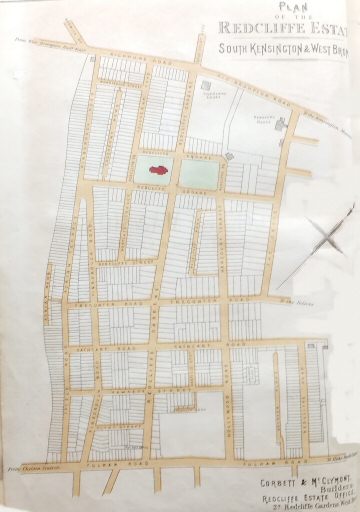 Plan of Redcliffe Estate, Kensington