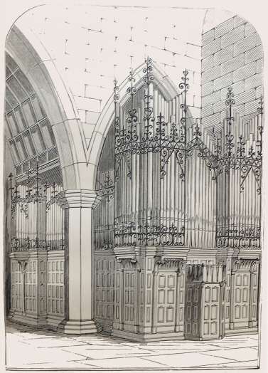 Design of Organ for new Church of St. Mary Abbotts, Kensington.
Built by Hill & Son, London