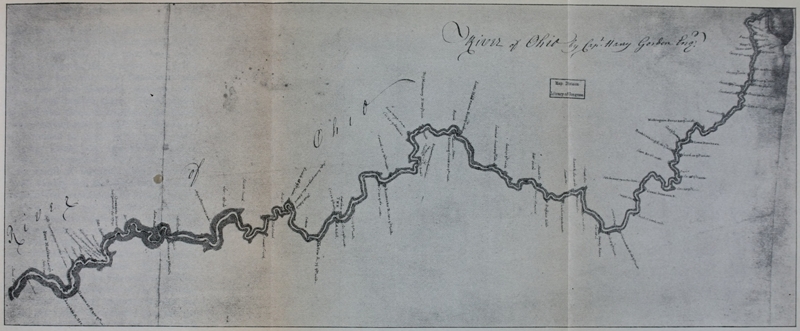 Captain Gordon’s Map of the Ohio River (1766)
