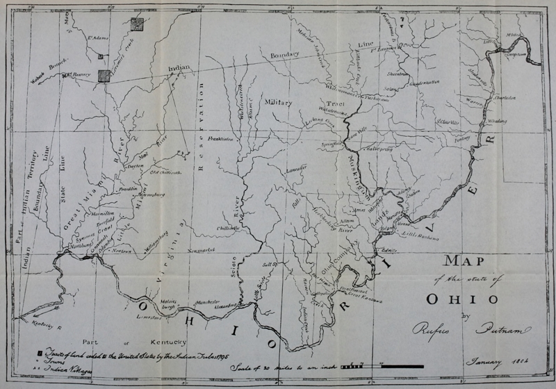 Putnam’s Map of the Ohio River and Settlements (1804)