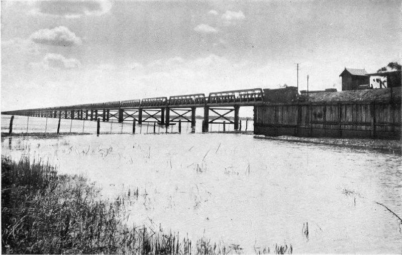 THE LONGEST GIRDER BRIDGE IN THE REPUBLIC, NEAR SANTA F.