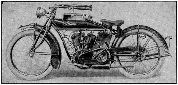 Indian big twin motorcycle