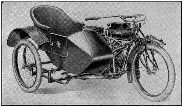 Indian side-car motorcycle