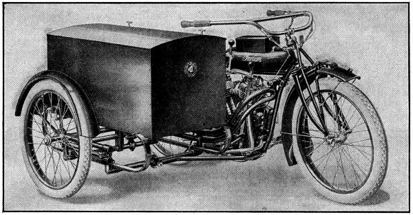 Motorcycle delivery side-car