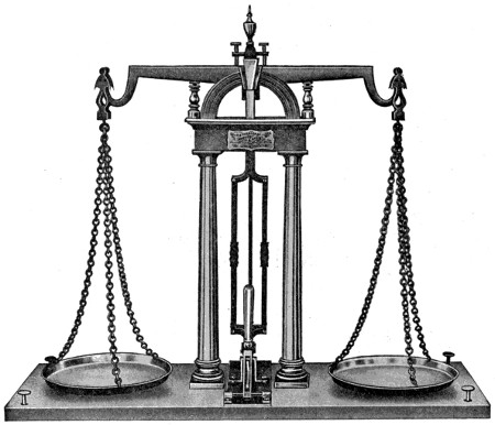 Precision weighing balance