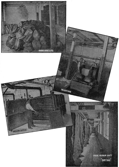 Stages in rubber manufacturing