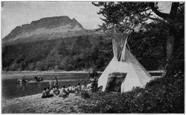 Blackfeet camp