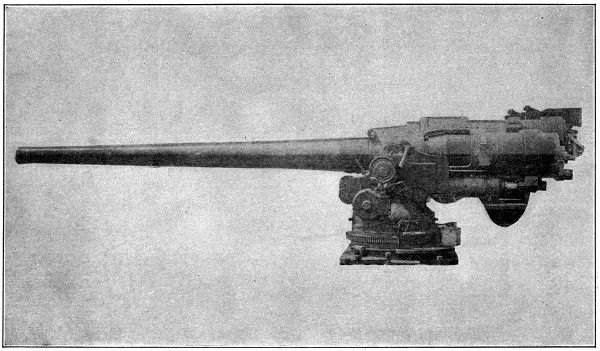 Naval gun with mount