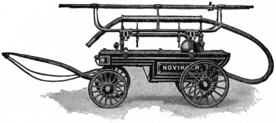 Hand-operated fire engine
