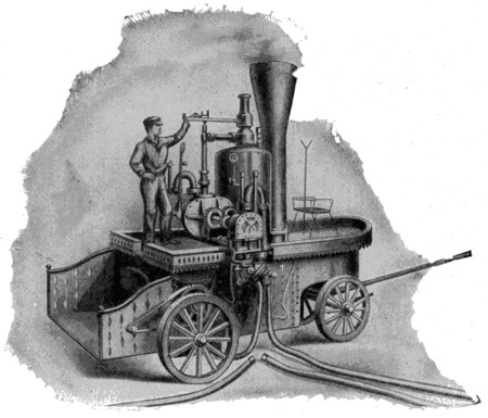 First steam-powered fire engine