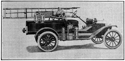 Completely equipped fire engine