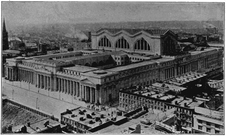 Pennsylvania Station from the air