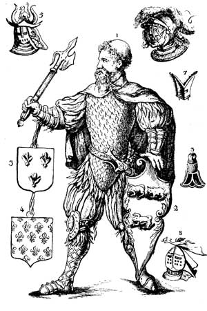 Fig. 7.&mdash;Fac-similé du frontispice d'un recueil de sceaux du moyen âge