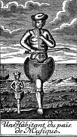 Fig. 20.—Fac-simil d'une estampe des Voyages de Nicolas Klim par Holberg