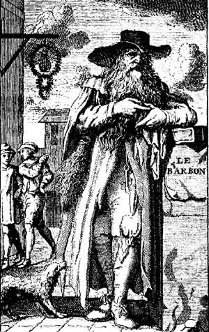 Fig. 24.—Caricature faite au dix-septime sicle sur Pierre de Montmaur.