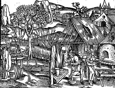 Fig. 32.&mdash;La préparation du moretum