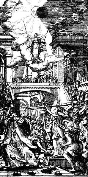 Fig. 21.&mdash;Fac-simil� d'une estampe satirique, publi�e en 1772