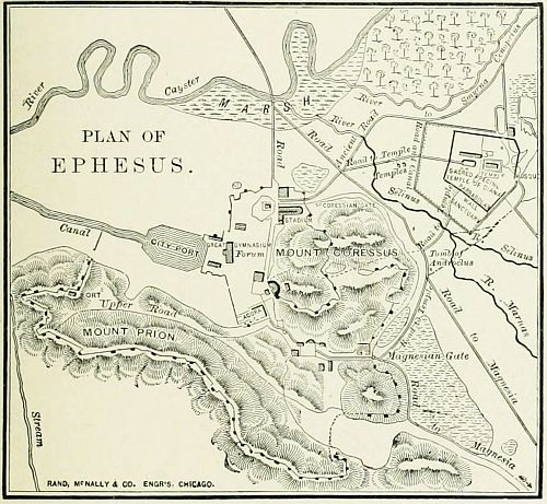map: PLAN OF EPHESUS.
