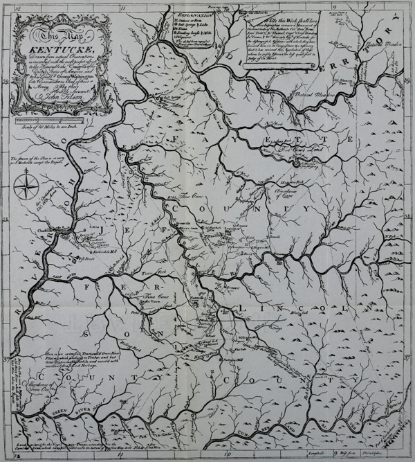 Filson’s Map of Kentucky (1784)