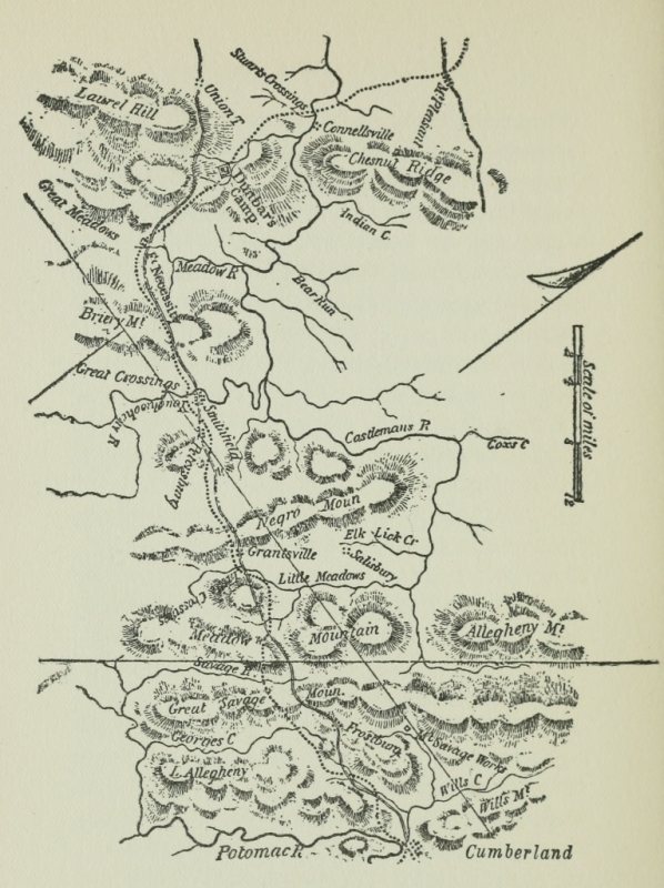 Middleton’s Map of Braddock’s Road (1847)