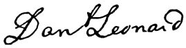 Signature: Daniel Leonard