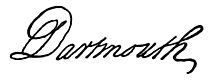 Signature: Dartmouth