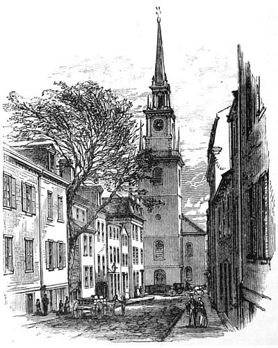 OLD NORTH CHURCH, IN WHICH SIGNAL WAS HUNG