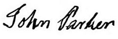 Signature: John Parker