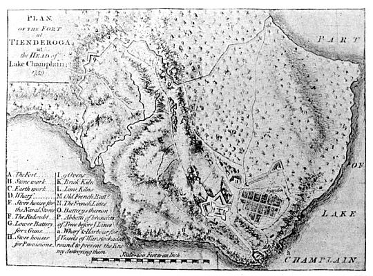 The Plan of the Fort at Ticonderoga