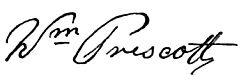 [Signature: Wm Prescott]