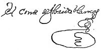 Signature: el conde de florida blanca