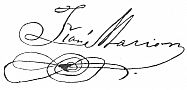 Signature: Francis Marion