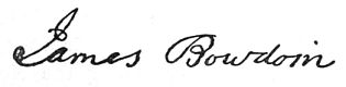 Signature: James Bowdoin