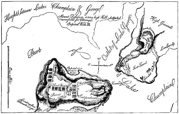 TRUMBULL’S PLAN OF TICONDEROGA AND MOUNT DEFIANCE
