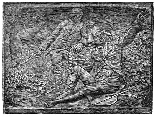 BAS-RELIEF ON THE HERKIMER MONUMENT AT ORISKANY
