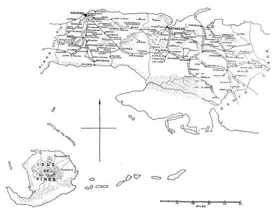 SKETCH-MAP OF THE PROVINCES OF HAVANA AND MATANZAS