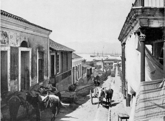 CATHEDRAL STREET, SANTIAGO DE CUBA.
FROM A PHOTOGRAPH BY J. F. COONLEY, NASSAU, N. P.