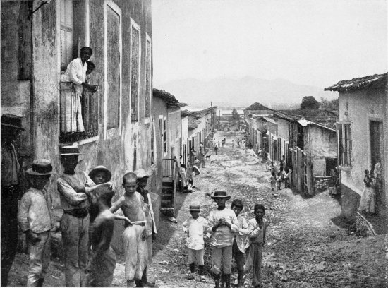 STREET VIEW, SANTIAGO DE CUBA.
FROM A PHOTOGRAPH BY J. F. COONLEY, NASSAU, N. P.