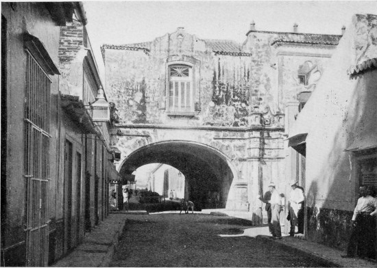 OLD ARCH OF THE JESUIT COLLEGE, HAVANA.