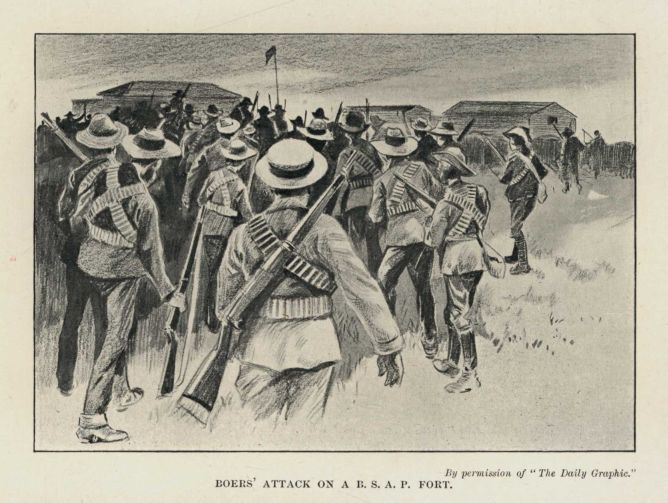 BOERS' ATTACK ON A R.S.A.P. FORT.