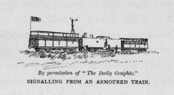 SIGNALLING FROM AN ARMOURED TRAIN.