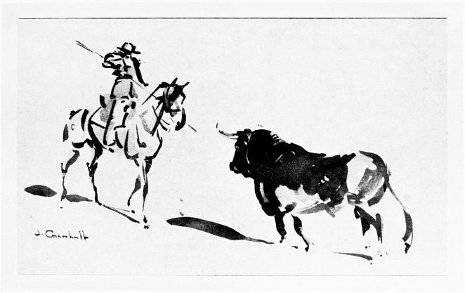 Bull-Fighting. From a Drawing by Joseph Crawhall