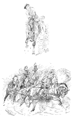 A Despatch-Bearer, Boer War, and the Horse-Gunners.