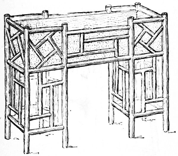 Fig. 41.—Rustic Flower-pot Stand in Imitation of Bamboo.