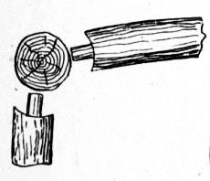 Fig. 47.—Fixing Seat Rails to Leg of Armchair.
