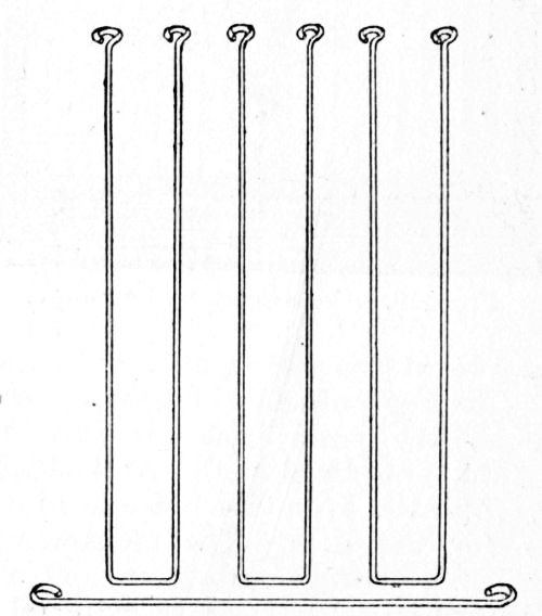 Fig. 118.—Construction of Door Wires for Aviary.